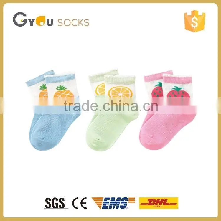 Baby Socks With strawberry printing Soles Anti Slip Socks
