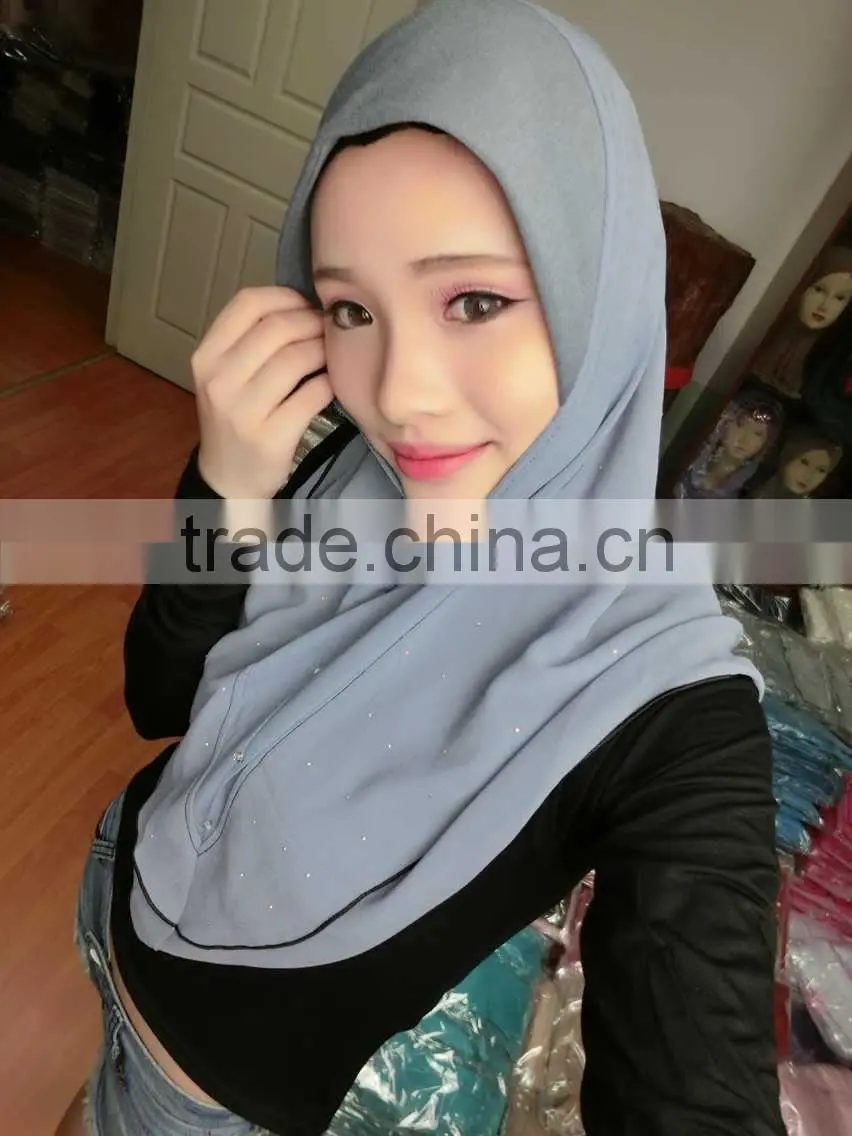 A411 New design two layer chiffon MUSLIM HIJAB