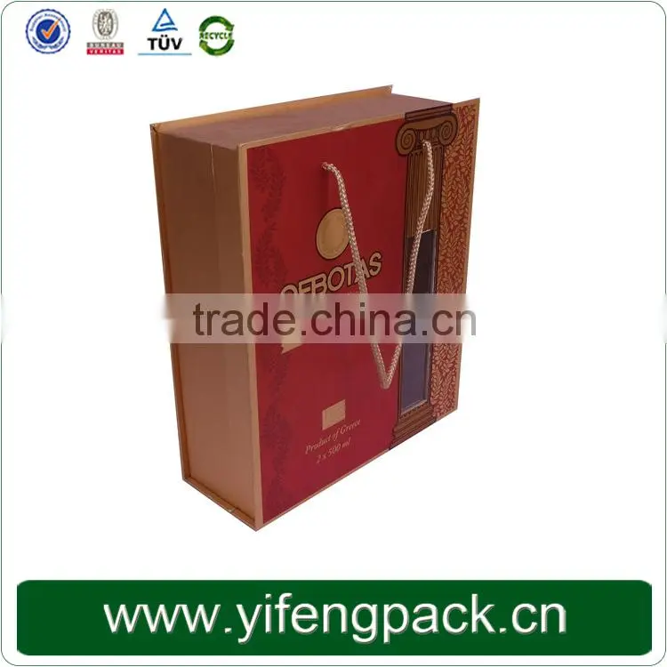 2014 YF-150323 High Quality Wine Glass Cardboard Gift Box