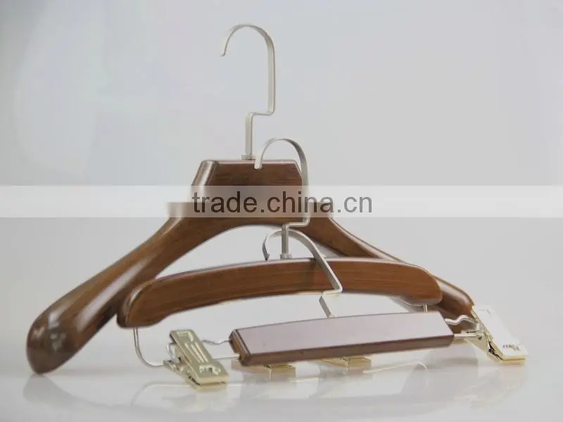 new style fashion wooden hanger and pants hanger for clothes