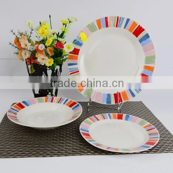 porcelain 18pc dinner set, poland porcelain dinner set, cheap christmas dinnerware