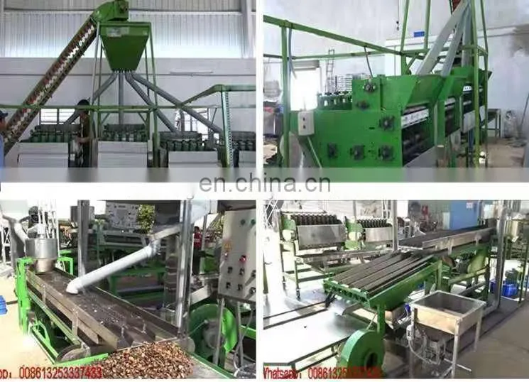 Automatic Chickpea cashew nut plant dehulling shelling processing machine