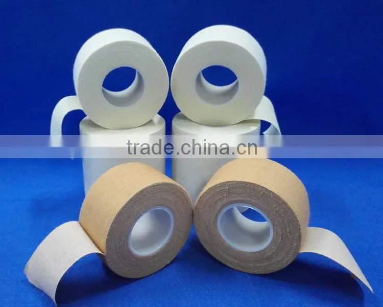 White and Skin Color cloth Zinc Oxide tape , pure cotton with adhesive