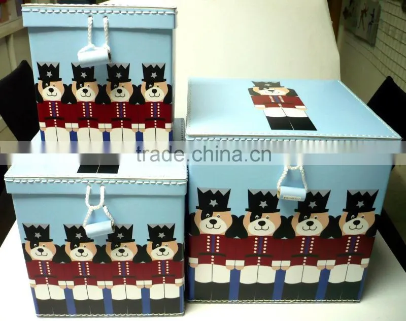 stitching cardboard storage box