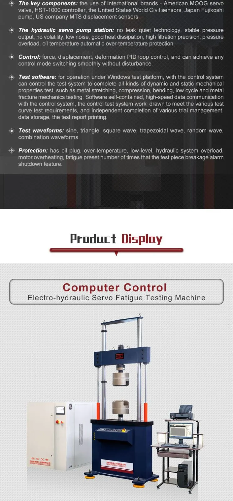 Crack Growth Fatigue Test and Crack-Tip Opening Displacement test Dynamic Testing System