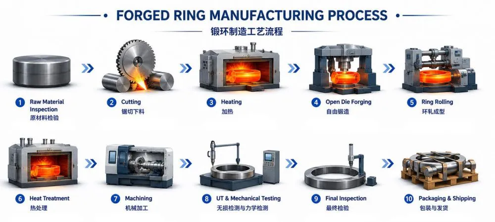 seamless forged ring forging manufacturing process.jpg