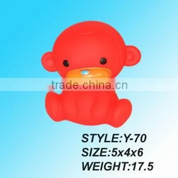 cartoon animal toys bath toys water squirt toys 6 style