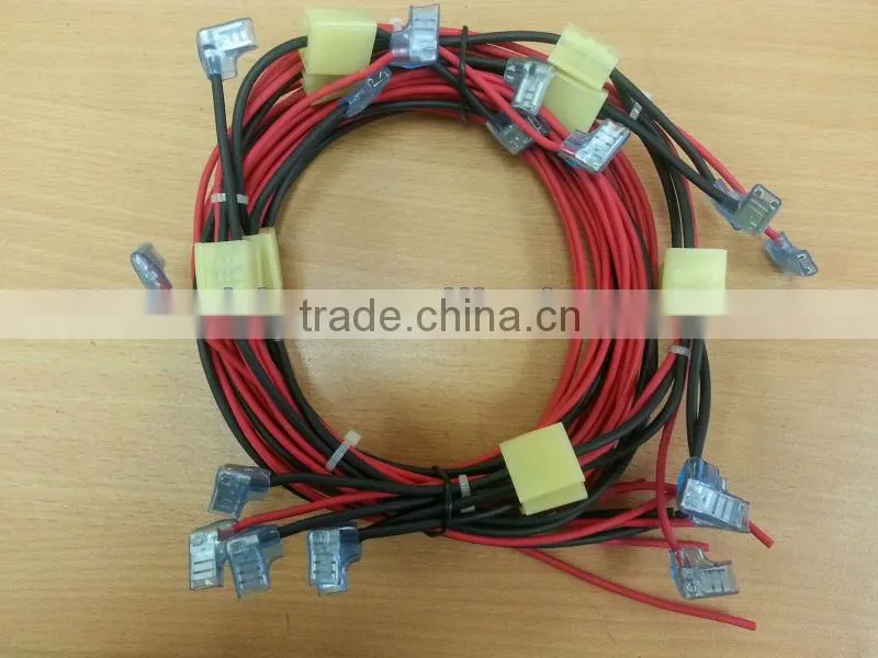 XLPE cable 14AWG and XLPE 12AWG cable with 250 connector wire harness