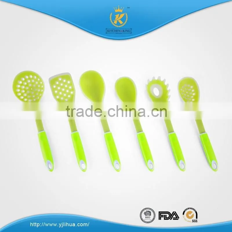 KITCHEN KING colorful silicone utensils with acrylic stand FDA quality