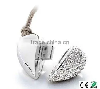 Jewelry Heart Shape USB 2.0 USB flash drives 4gb 8gb 16gb