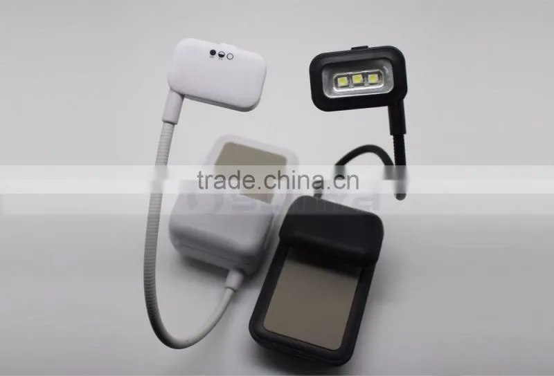 3 x 7lm SMT LED Gentle Ray LED Book Reading Lamp Gooseneck Reading Lamp