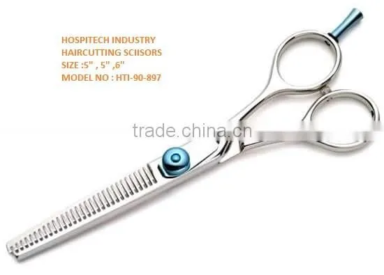 HOSPITECH HAIR BLACK COLOR HAIR CUT SCISSORS WITH PACKING POUCH