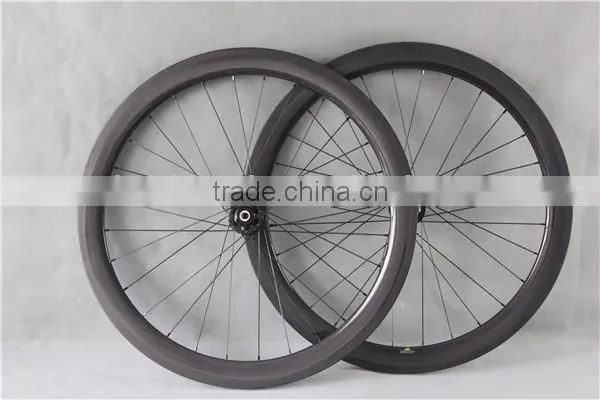 Carbon wheels 3K-matt road bike wheelset powerway M71 hubs bike wheels 50-TL