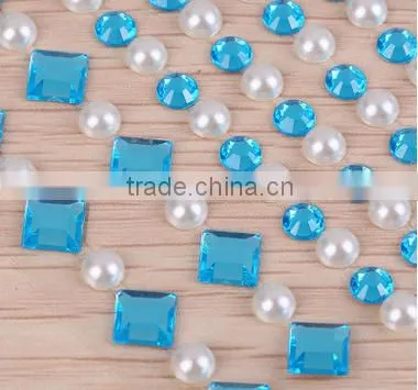 Wholesales Cute Acrylic Crystal Decoration Rhinestone Sticker