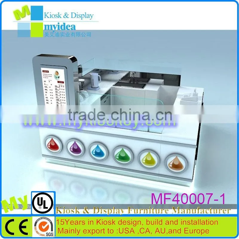 Customized fashion cosmetic display shelf pdq counter top