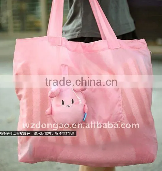 polyester foldable shopping bomb bag