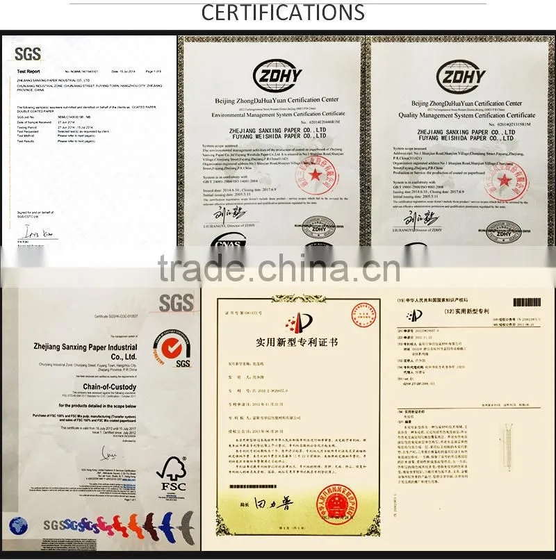 Specialty Paper of 120gsm Pearl Paper for wrapping