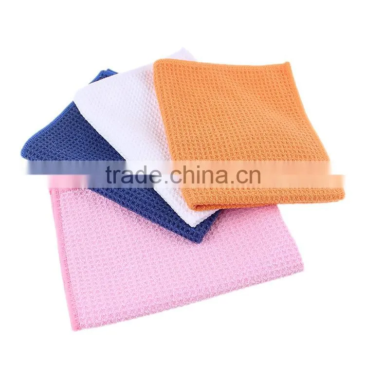 china factory orange waffle kitchen towel