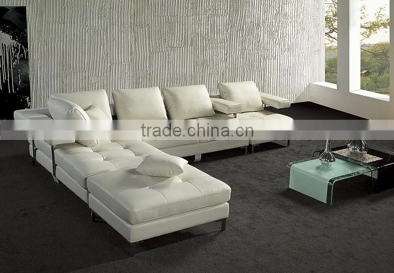 Modern living room sofa set with metal feet KW357