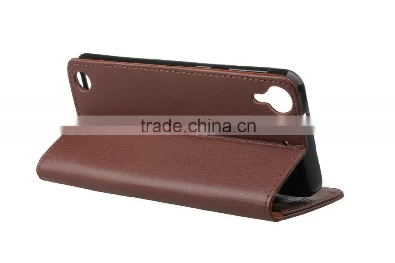 MMT Litchi Grain wallet leather flip case for HTC 530 holder leather case with card slot for HTC 530