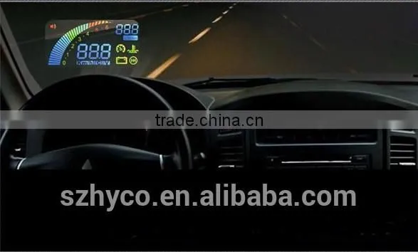 Car HUD Vehicle Head Up Display OBDII Over Speeding Warning