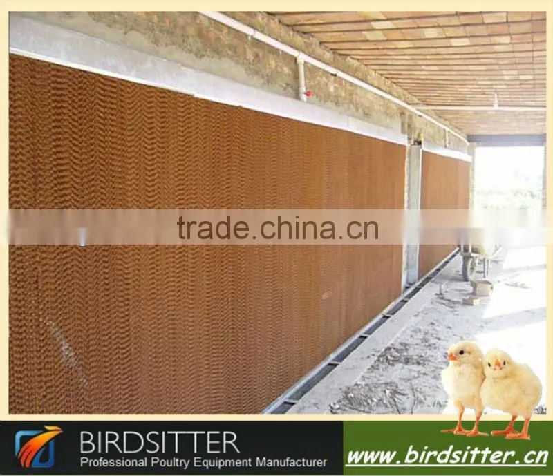 jinan birdsitter ISO9001 qualified evaporative cooling pad for poultry house