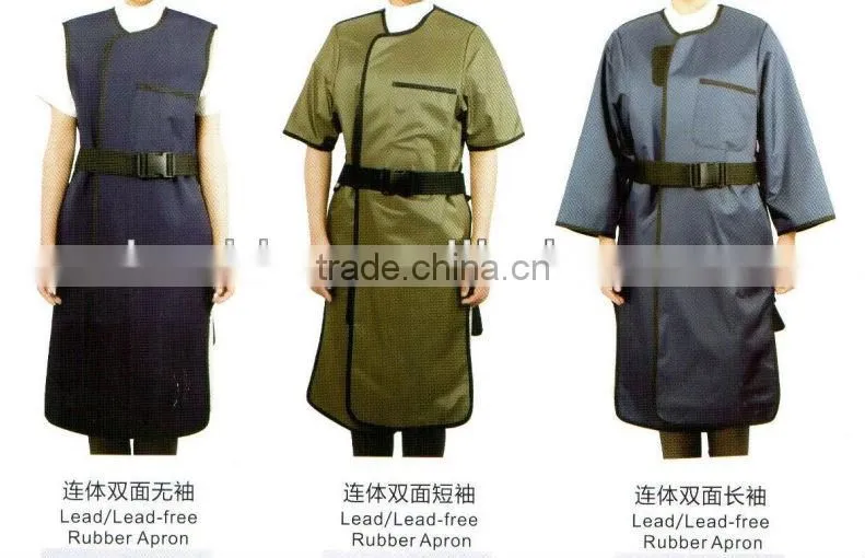 lead rubber apron, instrusive gloves, lead gloves
