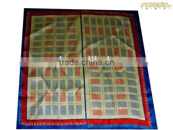 Dots Printed Square Silk Scarf