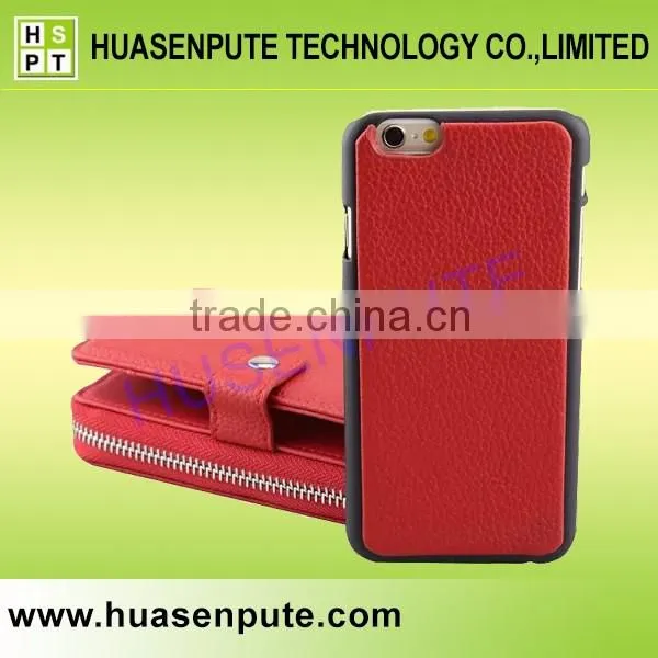 2016 New Design Wallet Leather Phone Bag Cover For iPhone 6 Credit Card Slot