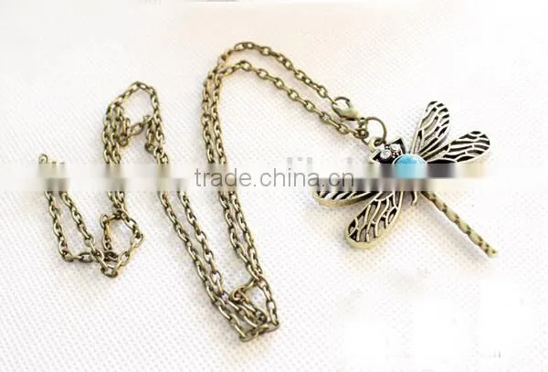 sweater chain Clothing Accessories vintage dragonfly pendant necklace