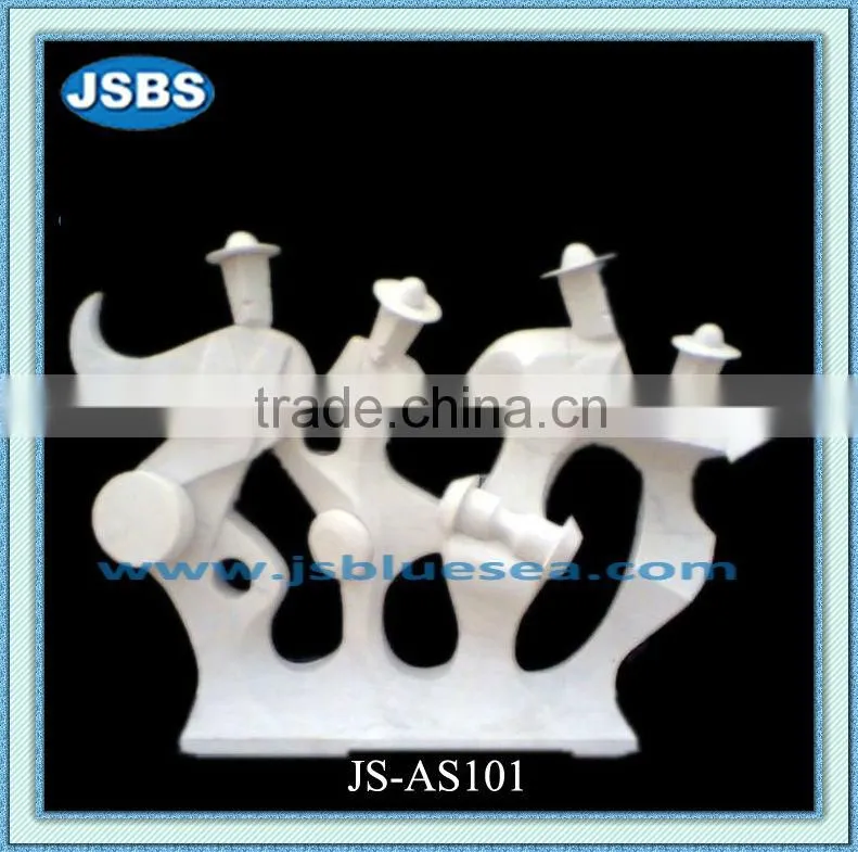 natural stone carved large abstract ornament