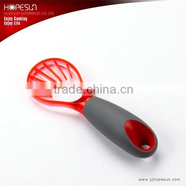 Hot sell fruit tool plastic mini fruit slicer with stainless steel handle