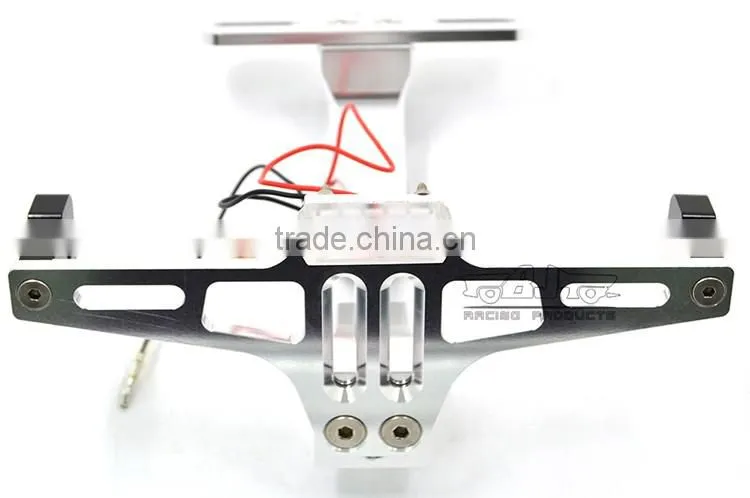 BJ-LPL-039 Performance Aluminum Universal Motorcycle License Plate Frame Bracket with LED
