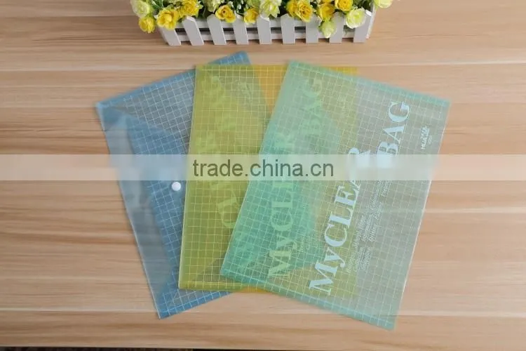 Business file collection document presentation A4 FC size PP plastic my clear bag
