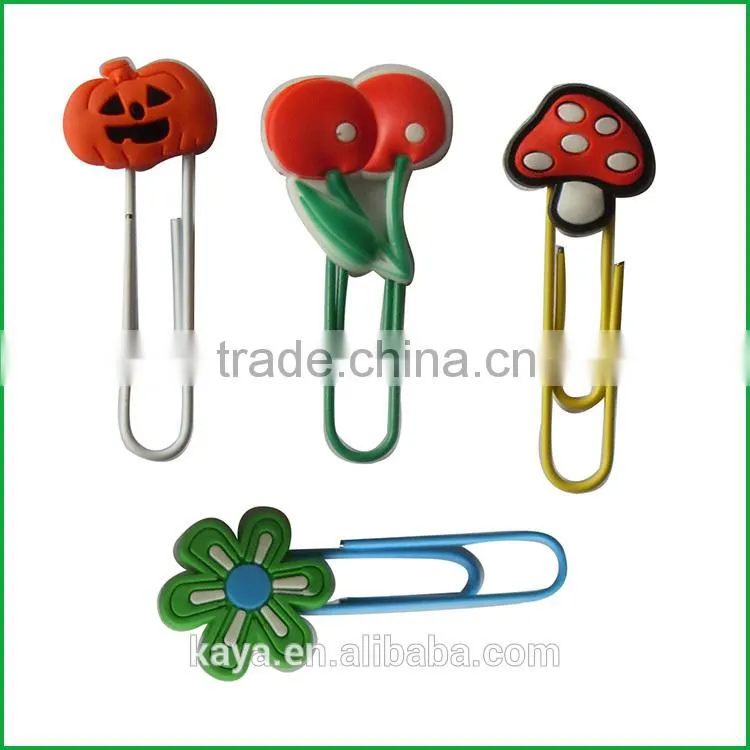 Popular soft pvc custom book clips for premium gifts