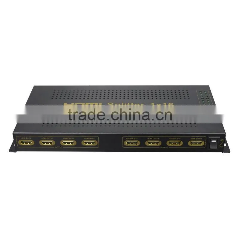 16 way HDMI splitter 1 in 16 out support 3D 1080p EDID