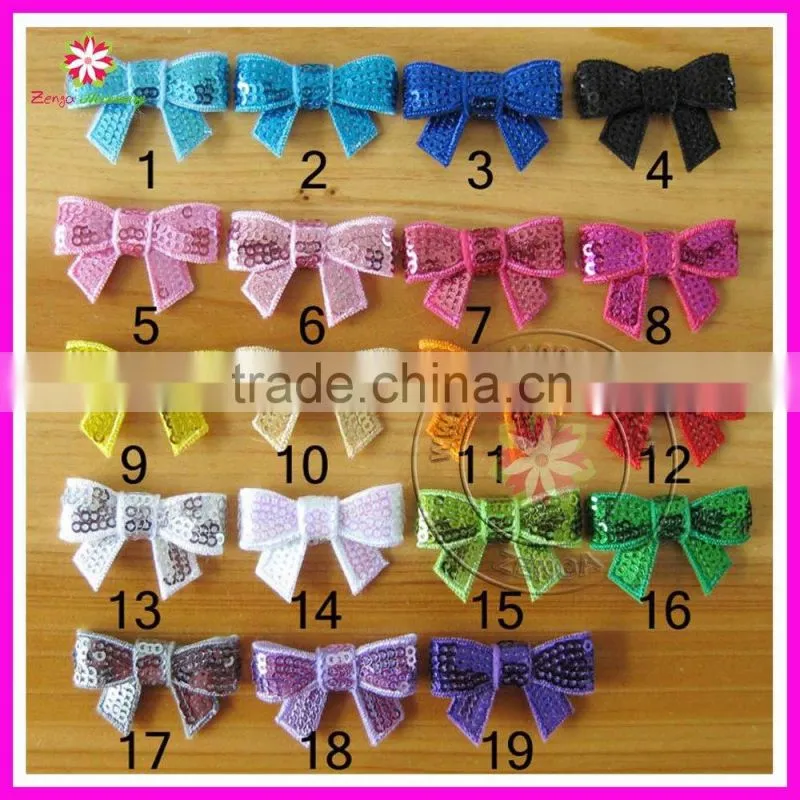 3" New sequin bows, mini bows