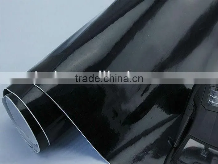 High glossy black car sunroof film , car wrapping film