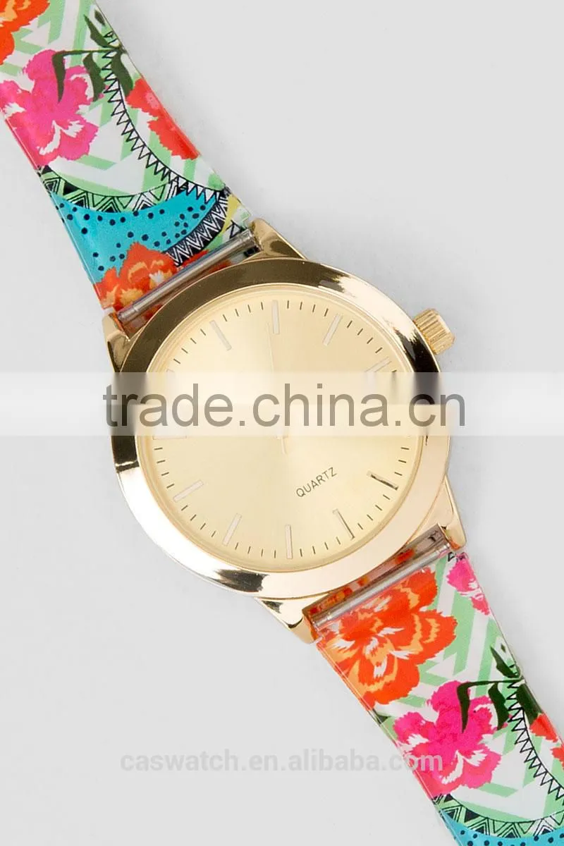 Brand your own logo plastic sandwich band watch