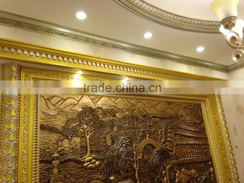 Artistic PU ceiling moulding for home decor
