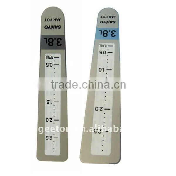 Electric Kettle Tactile Embossing PC Nameplate Label