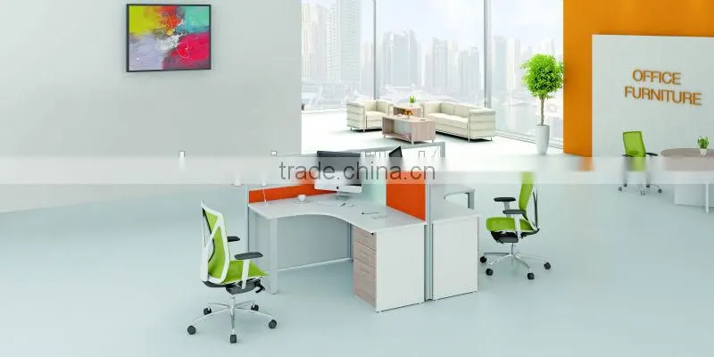2015 modern interior office partition for 2 person M1576