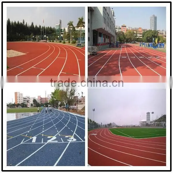 China factory price stadium athletic running rubber track synthetic running track material