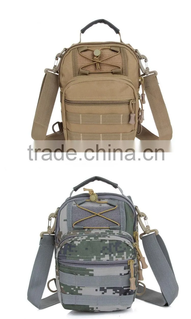 Outdoor leisure sport camouflage molle tactical military tool bag