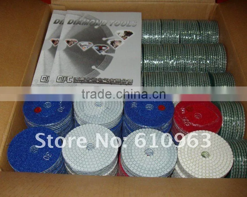 Flexible Polishing Pads 3 Step Polishing Pads for Stone