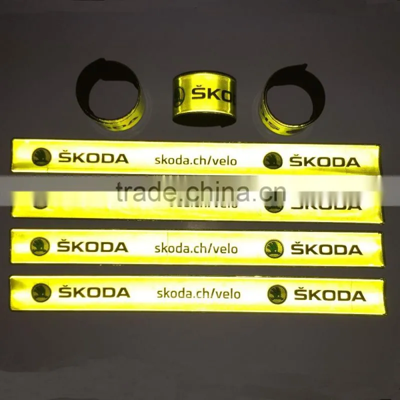 EN13356 3M reflective slap band/ snap band