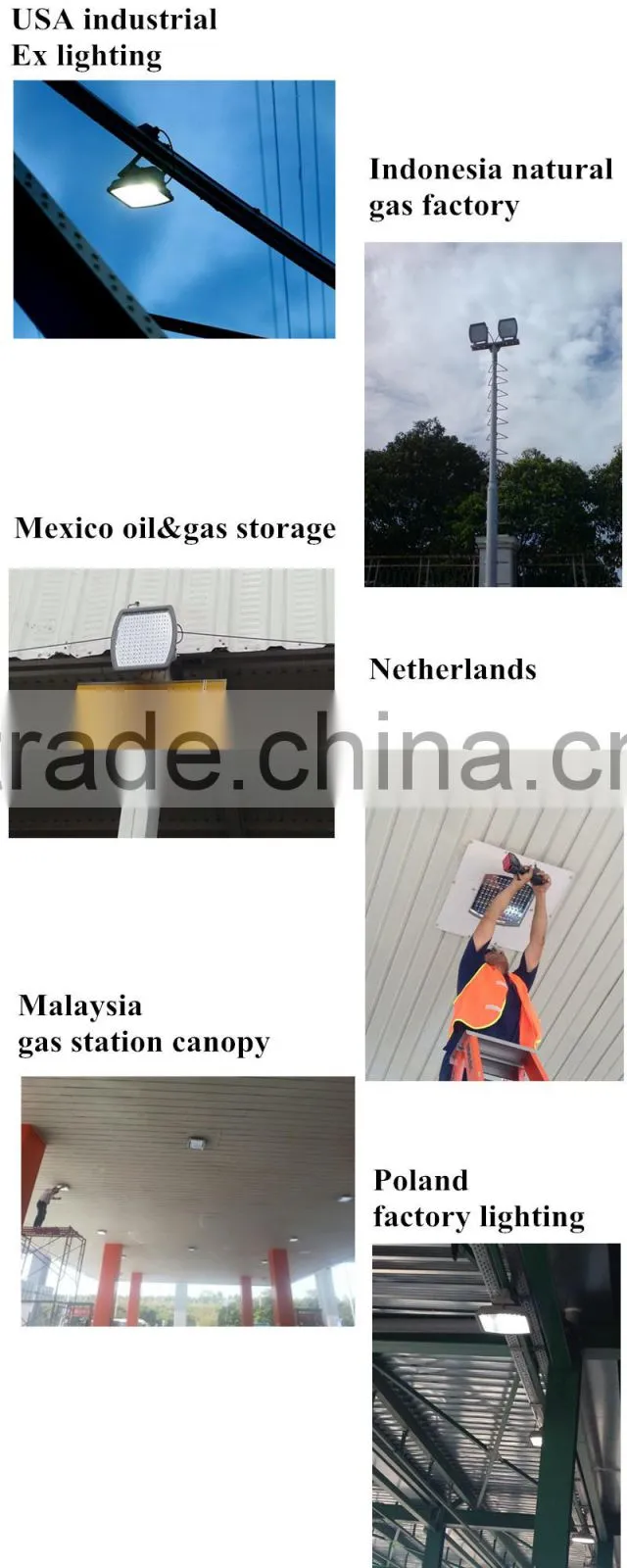 40W 60W 80W 100W 120W ATEX UL explosion proof led high bay light