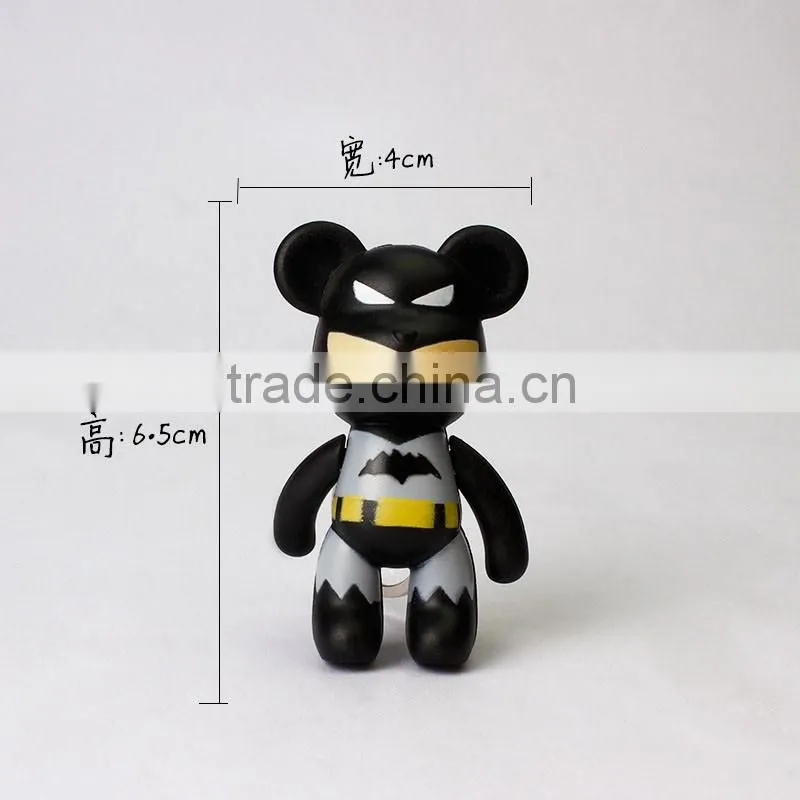 Creative Gloomy Bear LED light flash keychain with sound