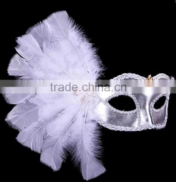 Carnival masks paty masks half feather mask