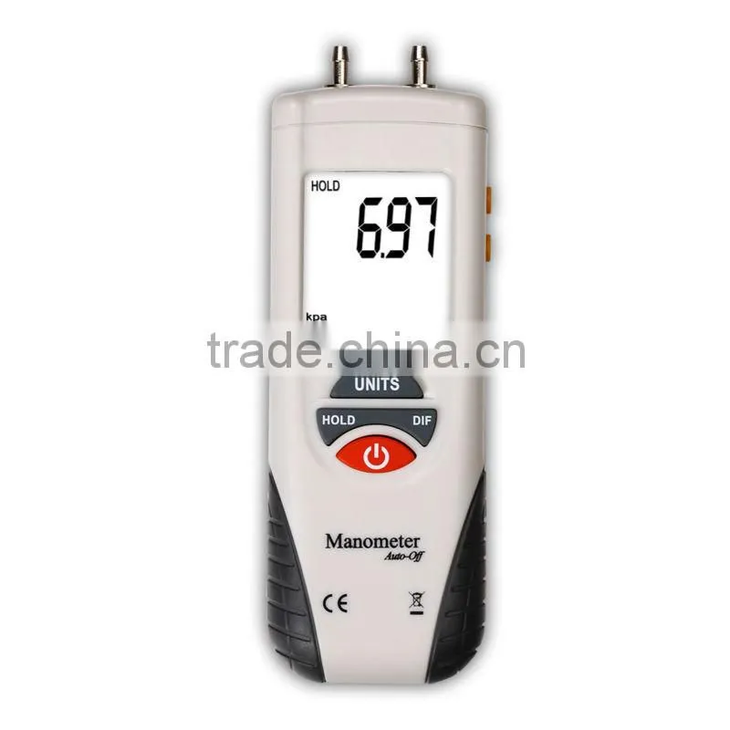 Digital Air Pressure Meter Manometer Gauge and Differential Pressure -13.79kPa ~ 13.79kPa